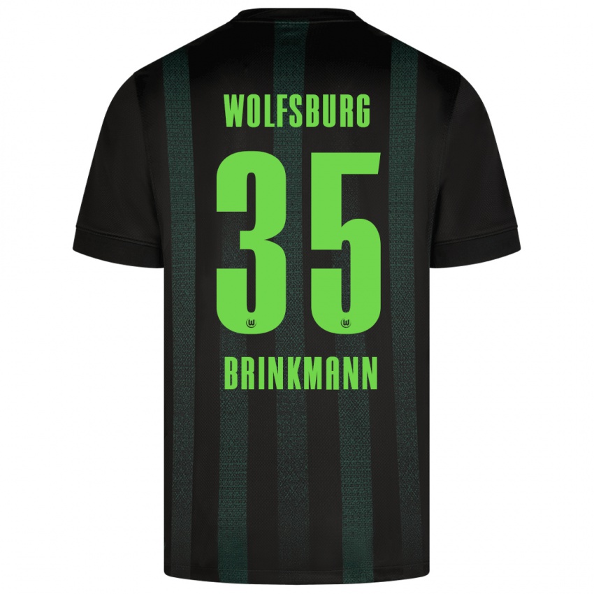 Børn Karla Brinkmann #35 Mørkegrøn Udebane Spillertrøjer 2024/25 Trøje T-Shirt