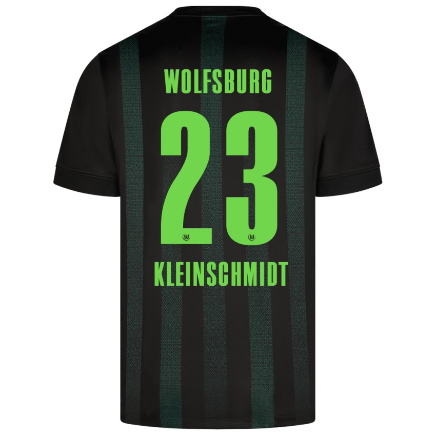 Børn Max Kleinschmidt #23 Mørkegrøn Udebane Spillertrøjer 2024/25 Trøje T-Shirt