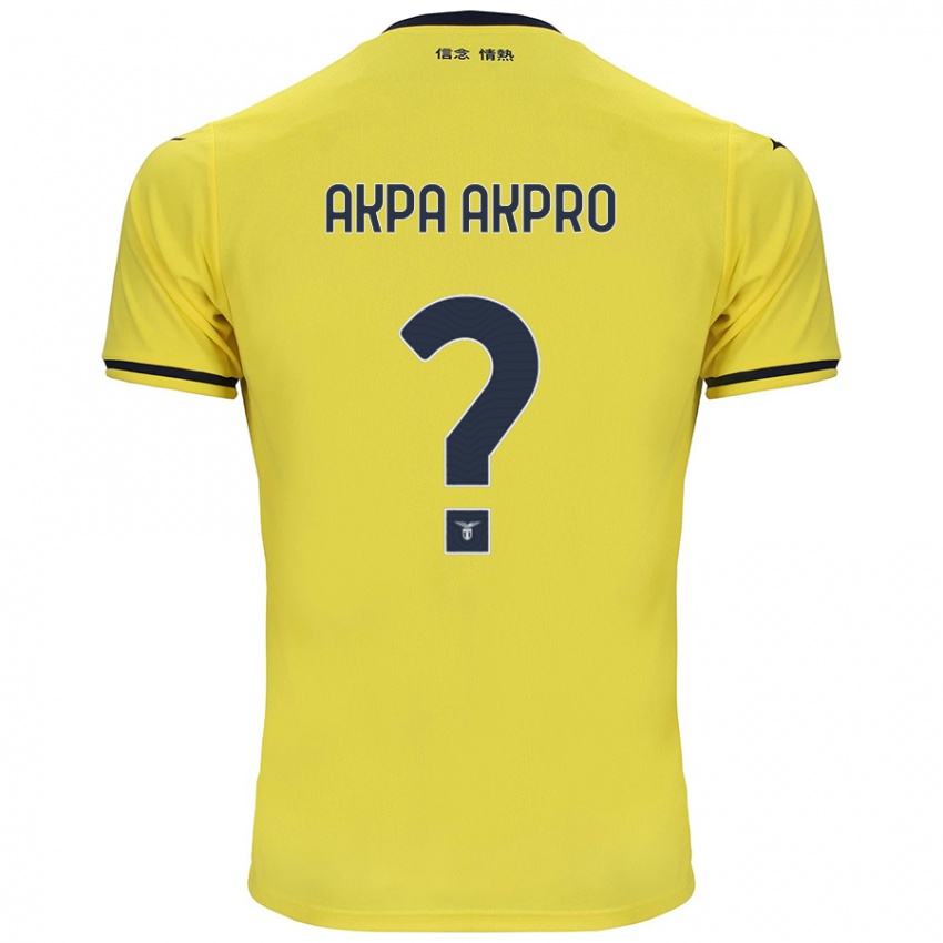 Børn Jean-Daniel Akpa Akpro #0 Gul Udebane Spillertrøjer 2024/25 Trøje T-Shirt