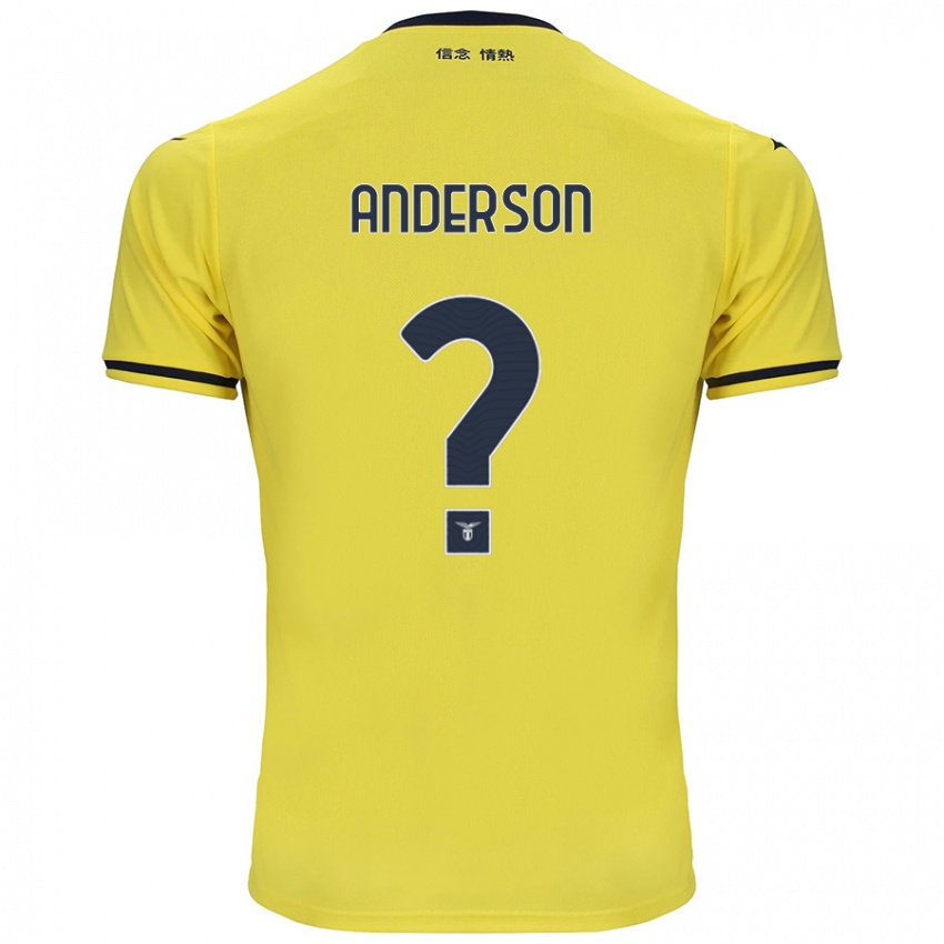 Børn André Anderson #0 Gul Udebane Spillertrøjer 2024/25 Trøje T-Shirt