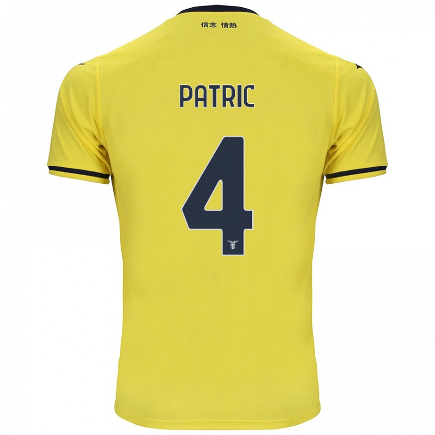 Børn Patric #4 Gul Udebane Spillertrøjer 2024/25 Trøje T-Shirt