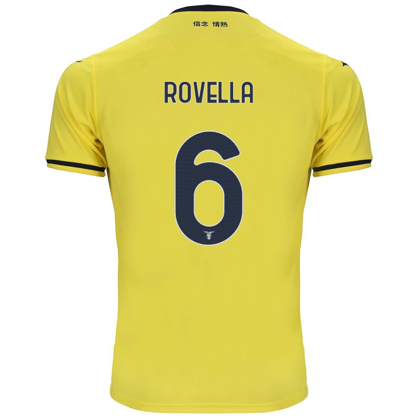 Børn Nicolo Rovella #6 Gul Udebane Spillertrøjer 2024/25 Trøje T-Shirt