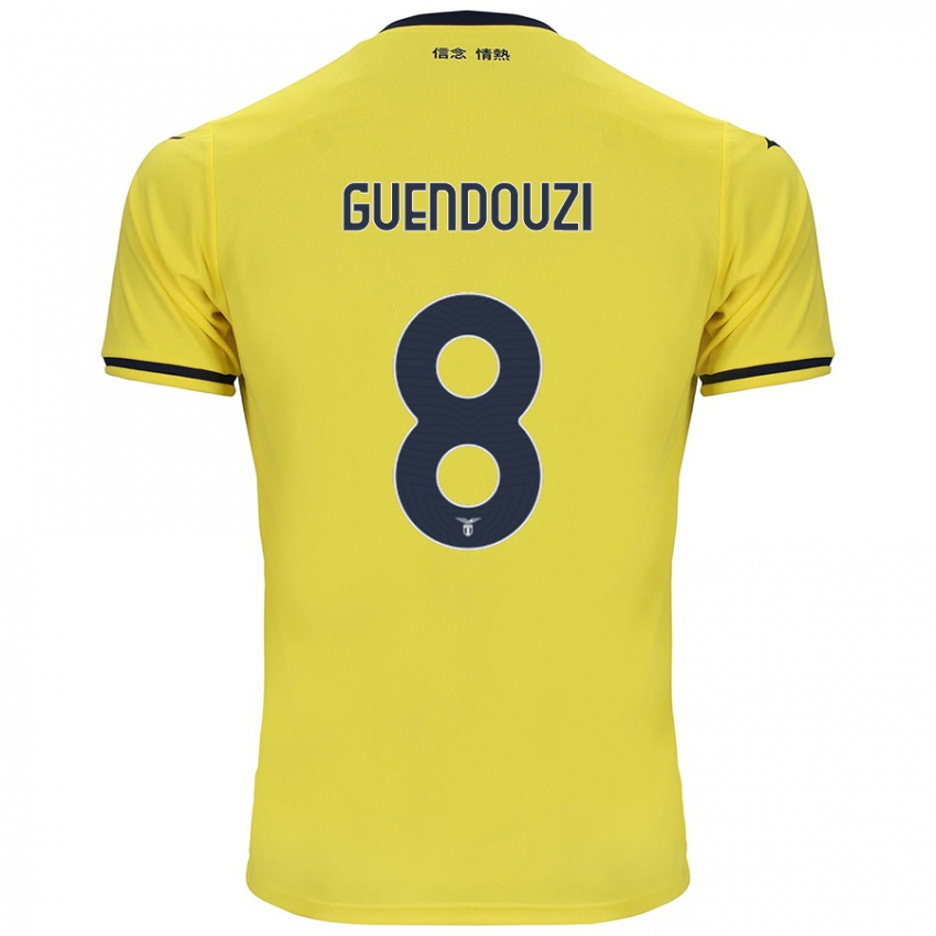 Børn Matteo Guendouzi #8 Gul Udebane Spillertrøjer 2024/25 Trøje T-Shirt