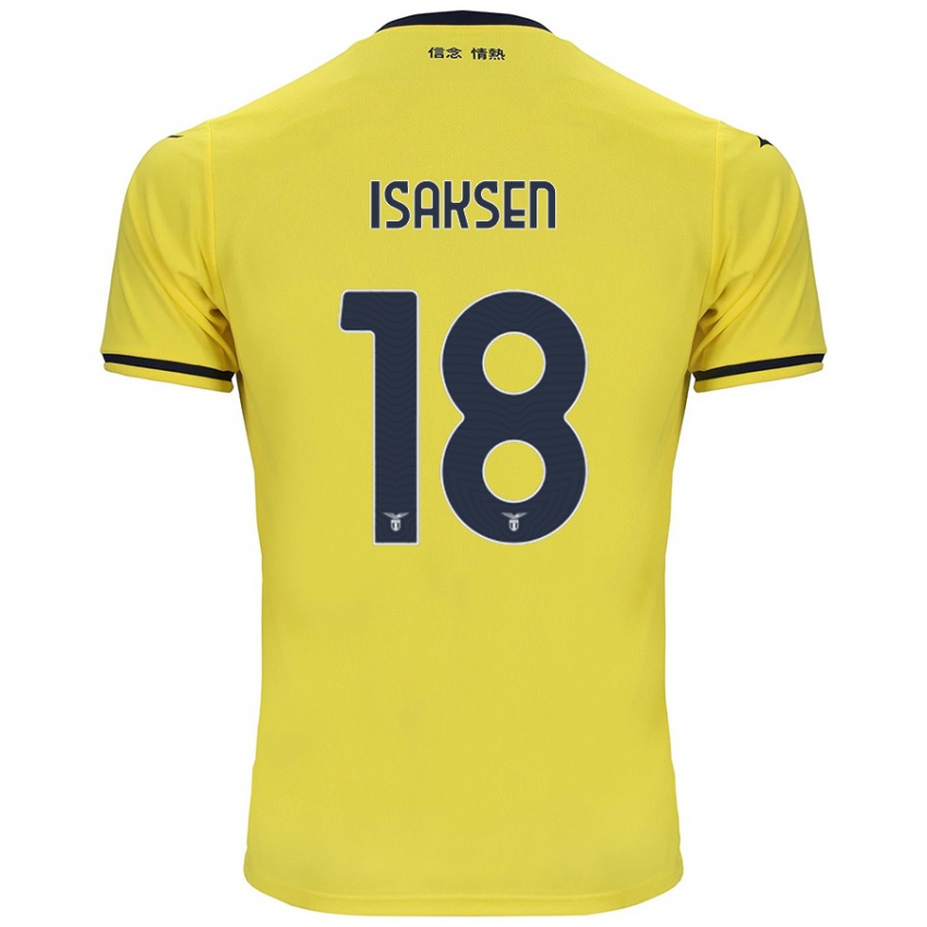 Børn Gustav Isaksen #18 Gul Udebane Spillertrøjer 2024/25 Trøje T-Shirt