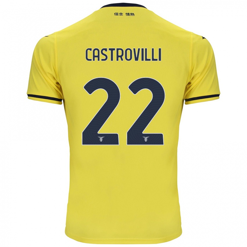 Børn Gaetano Castrovilli #22 Gul Udebane Spillertrøjer 2024/25 Trøje T-Shirt