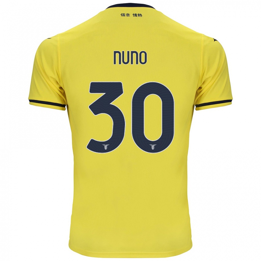 Børn Nuno Tavares #30 Gul Udebane Spillertrøjer 2024/25 Trøje T-Shirt