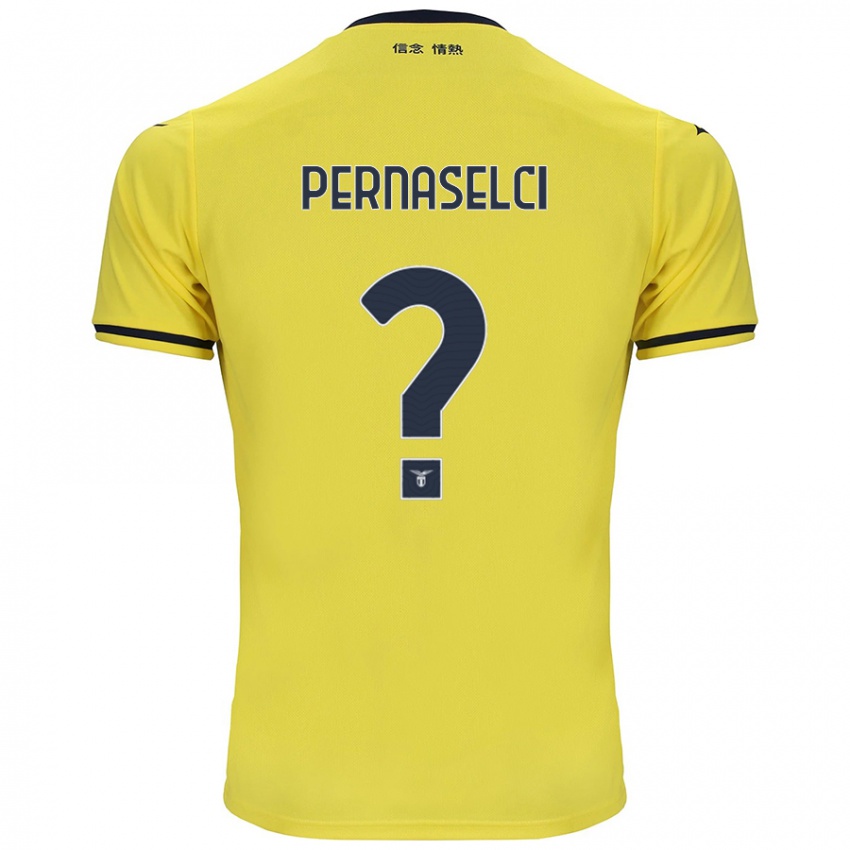 Børn Leonardo Pernaselci #0 Gul Udebane Spillertrøjer 2024/25 Trøje T-Shirt