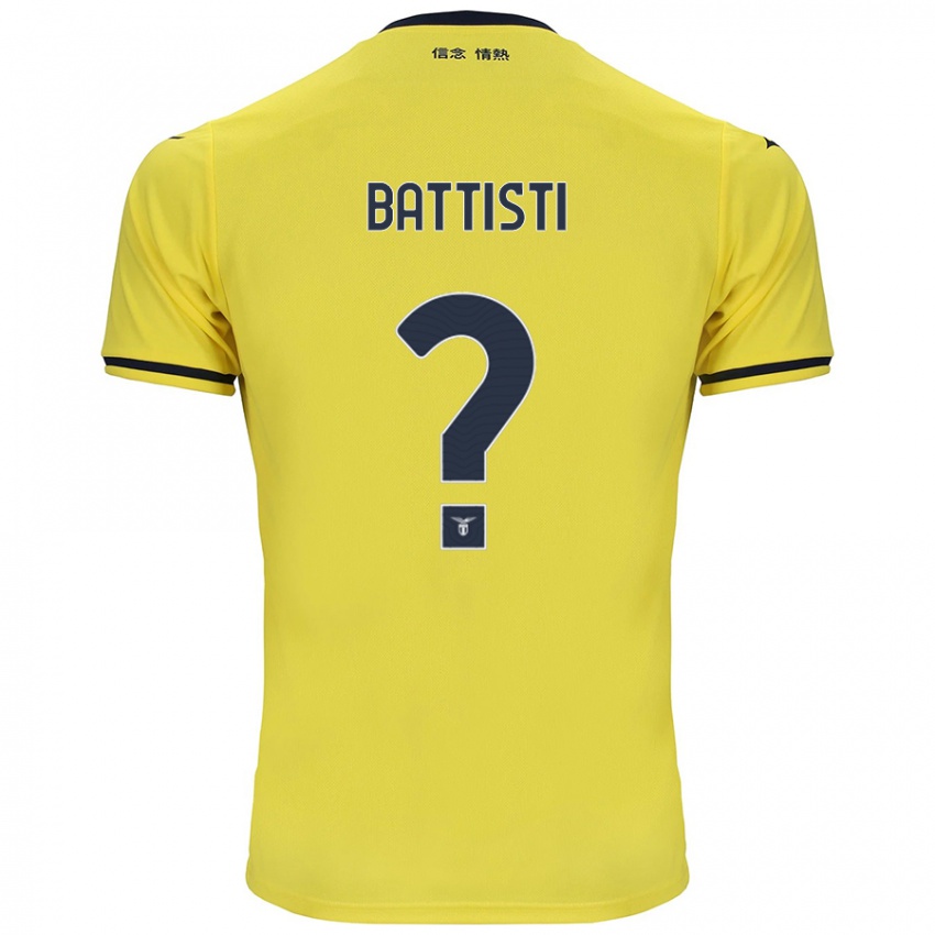 Børn Valerio Battisti #0 Gul Udebane Spillertrøjer 2024/25 Trøje T-Shirt