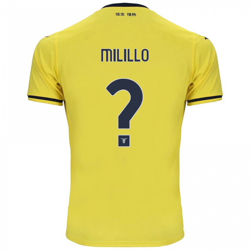 Børn Flavio Milillo #0 Gul Udebane Spillertrøjer 2024/25 Trøje T-Shirt