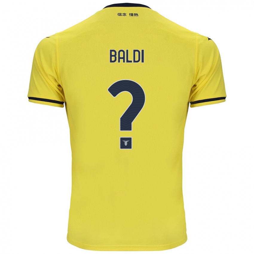 Børn Mattia Santagostino Baldi #0 Gul Udebane Spillertrøjer 2024/25 Trøje T-Shirt