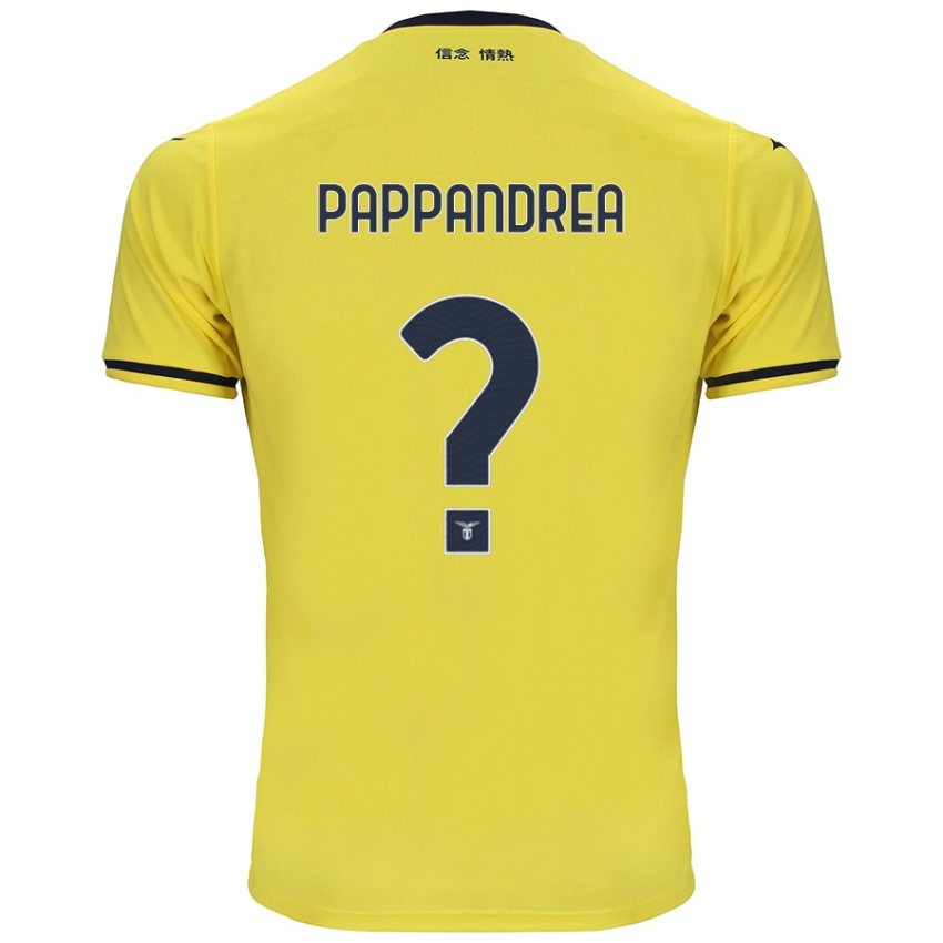 Børn Filippo Pappandrea #0 Gul Udebane Spillertrøjer 2024/25 Trøje T-Shirt