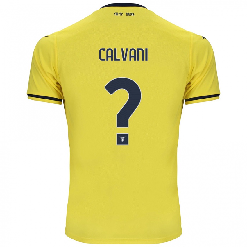 Børn Lorenzo Calvani #0 Gul Udebane Spillertrøjer 2024/25 Trøje T-Shirt