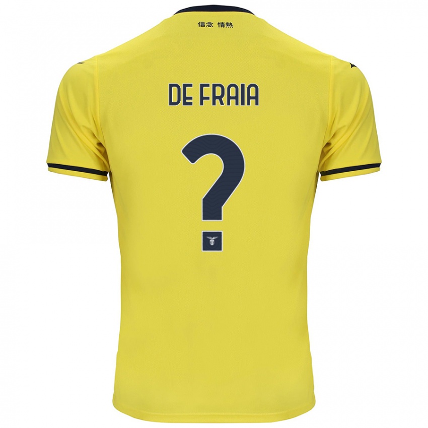 Børn Davide De Fraia #0 Gul Udebane Spillertrøjer 2024/25 Trøje T-Shirt