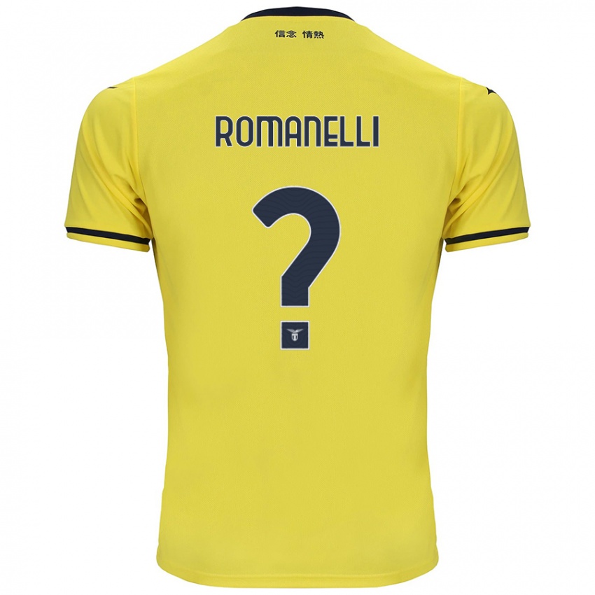 Børn Nicolas Romanelli #0 Gul Udebane Spillertrøjer 2024/25 Trøje T-Shirt