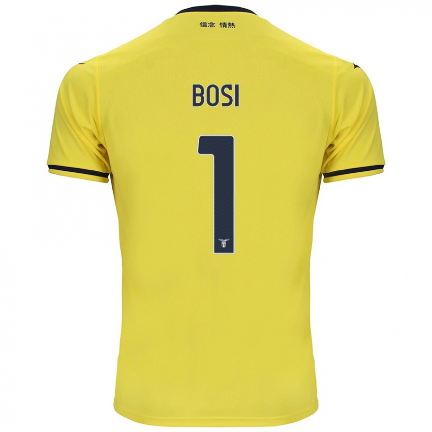 Børn Gioele Bosi #1 Gul Udebane Spillertrøjer 2024/25 Trøje T-Shirt