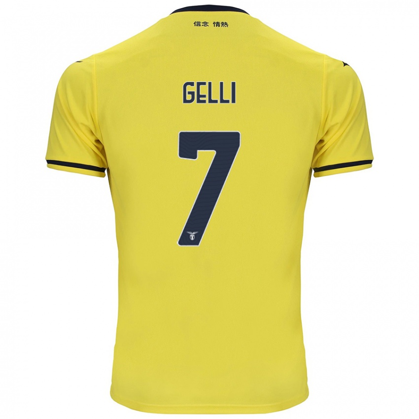 Børn Valerio Gelli #7 Gul Udebane Spillertrøjer 2024/25 Trøje T-Shirt