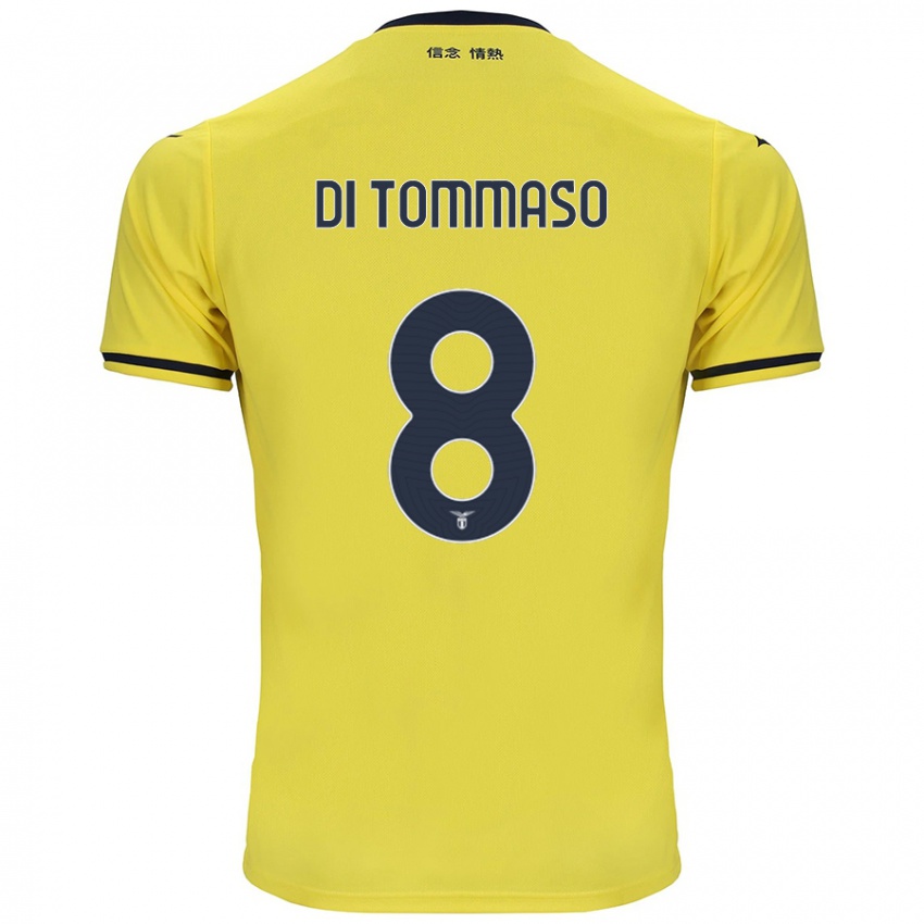 Børn Leonardo Di Tommaso #8 Gul Udebane Spillertrøjer 2024/25 Trøje T-Shirt