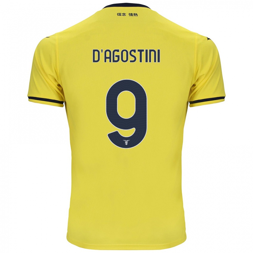 Børn Lorenzo D'agostini #9 Gul Udebane Spillertrøjer 2024/25 Trøje T-Shirt