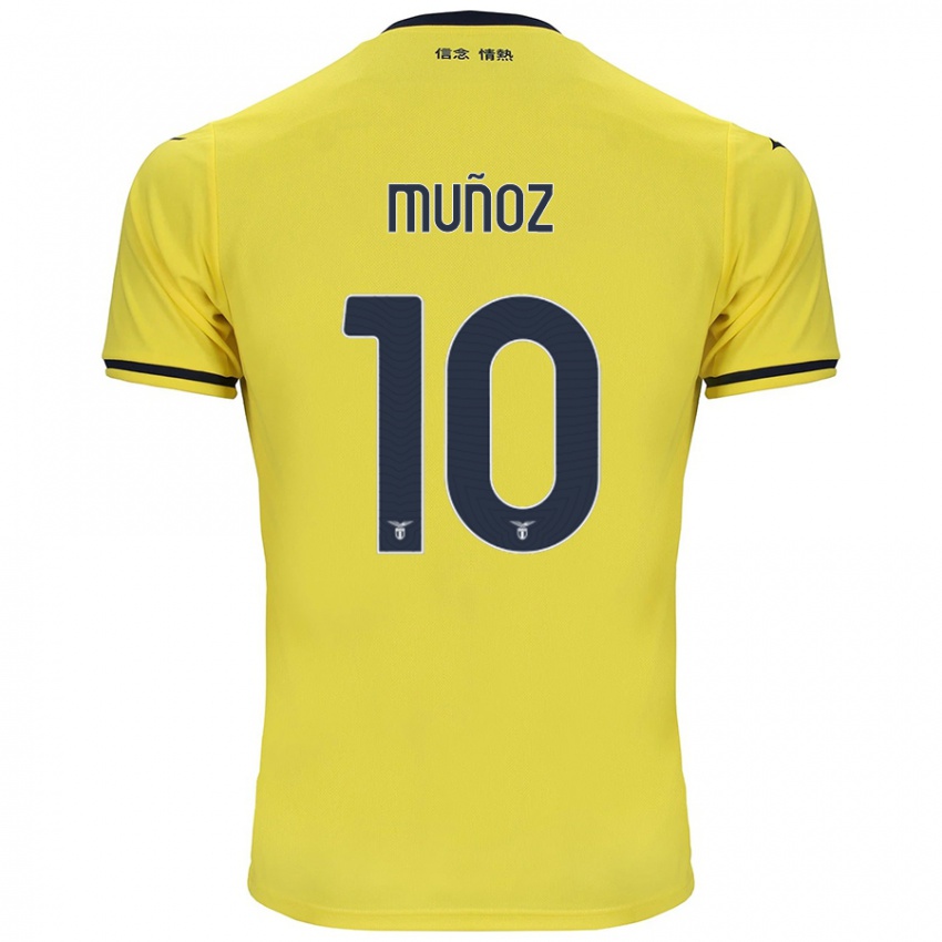 Børn Cristo Muñoz #10 Gul Udebane Spillertrøjer 2024/25 Trøje T-Shirt