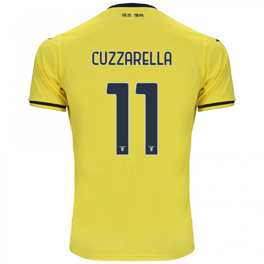 Børn Cristian Cuzzarella #11 Gul Udebane Spillertrøjer 2024/25 Trøje T-Shirt