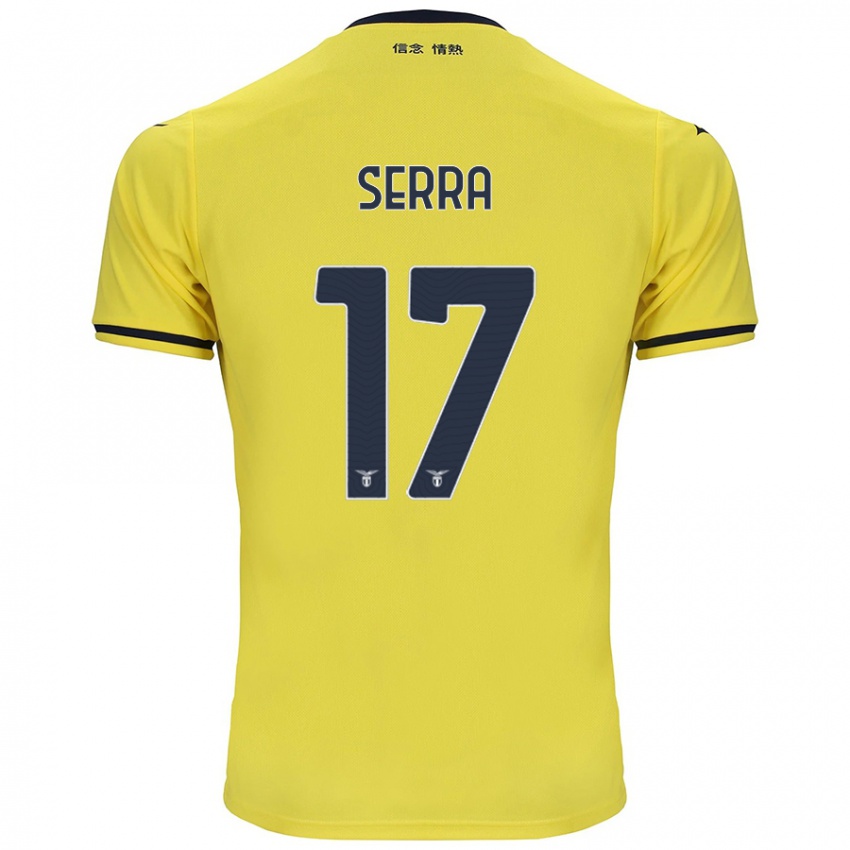 Børn Federico Serra #17 Gul Udebane Spillertrøjer 2024/25 Trøje T-Shirt