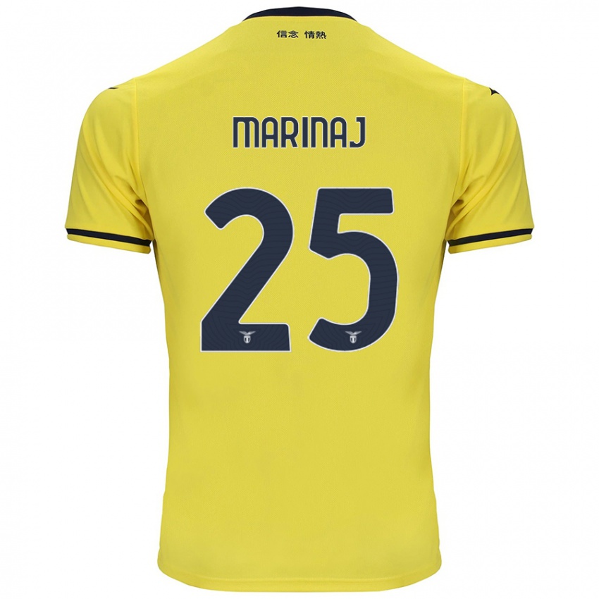 Børn Kledi Marinaj #25 Gul Udebane Spillertrøjer 2024/25 Trøje T-Shirt