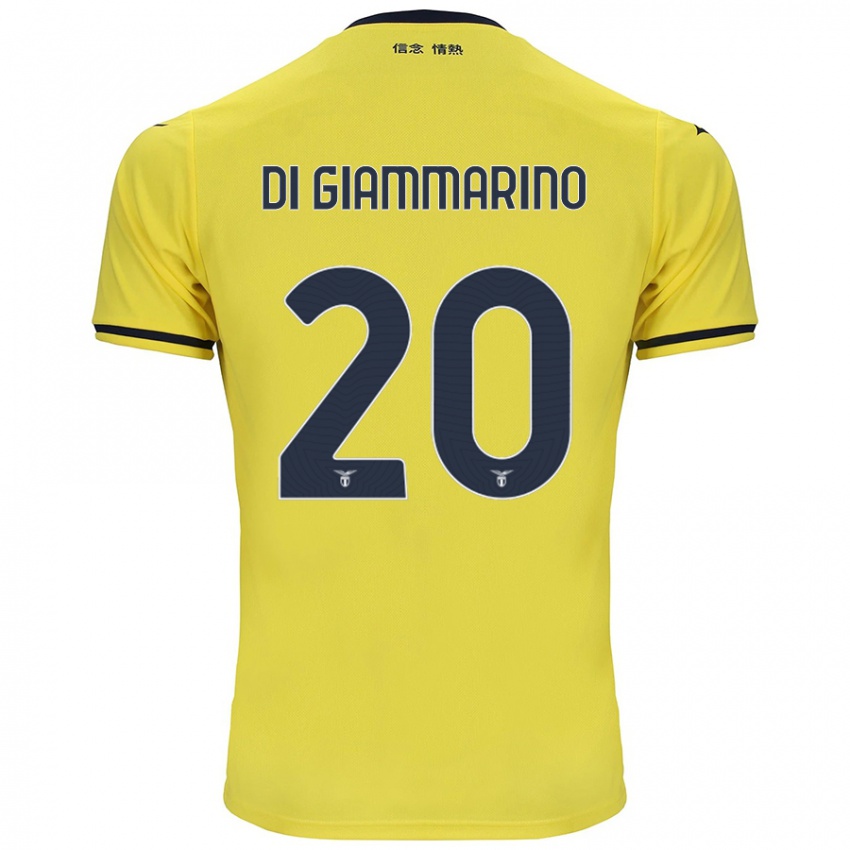 Børn Virginia Di Giammarino #20 Gul Udebane Spillertrøjer 2024/25 Trøje T-Shirt