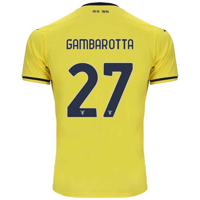 Børn Margot Gambarotta #27 Gul Udebane Spillertrøjer 2024/25 Trøje T-Shirt