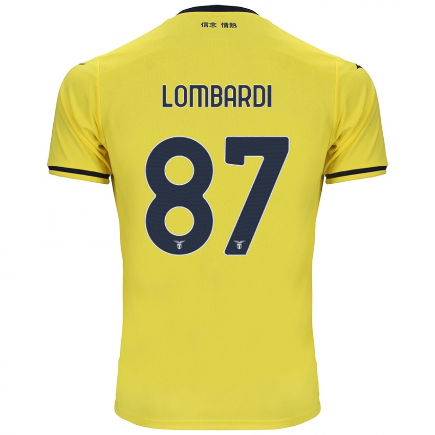 Børn Cristiano Lombardi #87 Gul Udebane Spillertrøjer 2024/25 Trøje T-Shirt