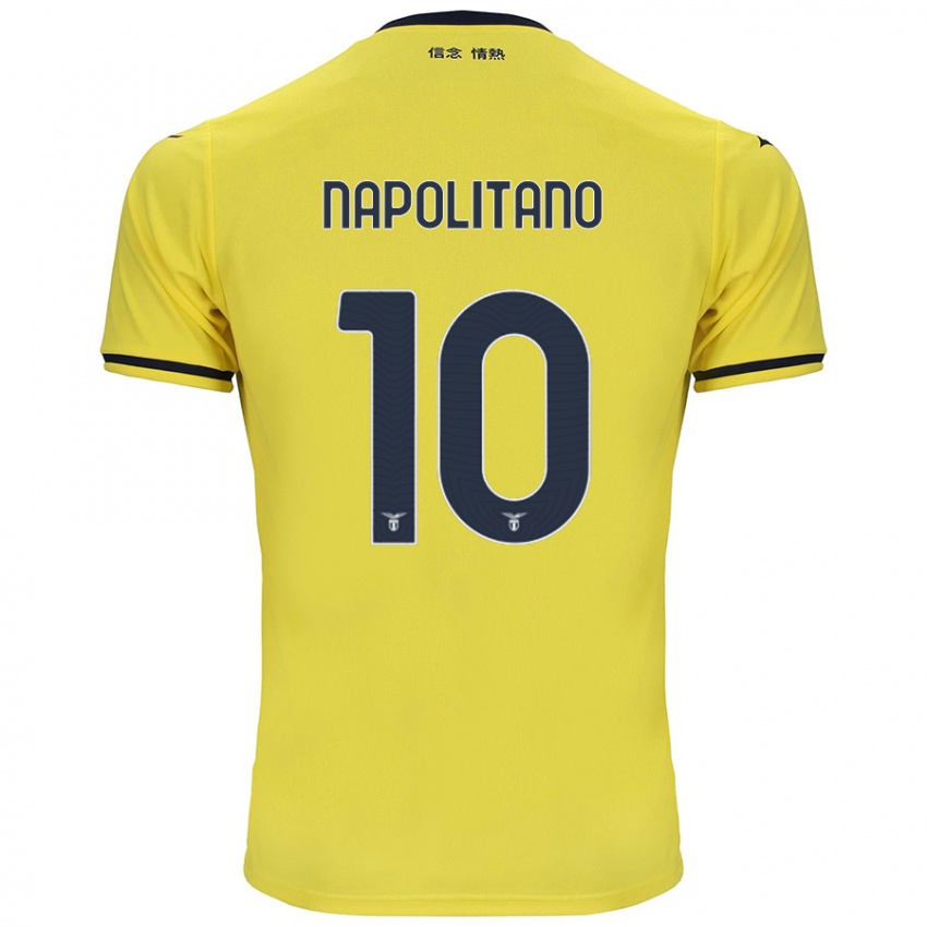 Børn Luca Napolitano #10 Gul Udebane Spillertrøjer 2024/25 Trøje T-Shirt