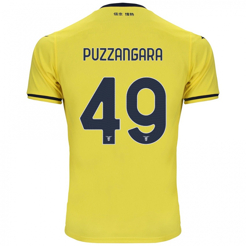 Børn Angelo Antonio Puzzangara #49 Gul Udebane Spillertrøjer 2024/25 Trøje T-Shirt