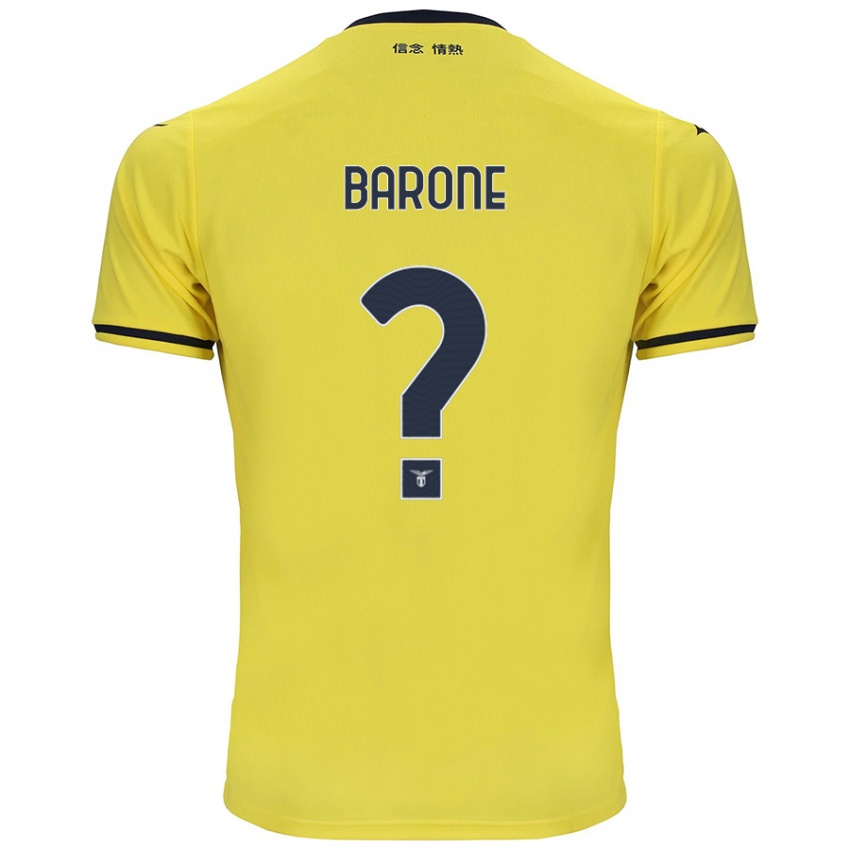 Børn Alessio Barone #0 Gul Udebane Spillertrøjer 2024/25 Trøje T-Shirt