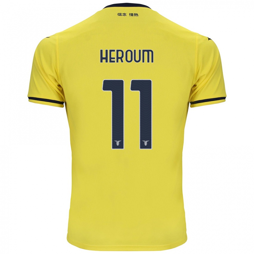 Børn Nora Heroum #11 Gul Udebane Spillertrøjer 2024/25 Trøje T-Shirt