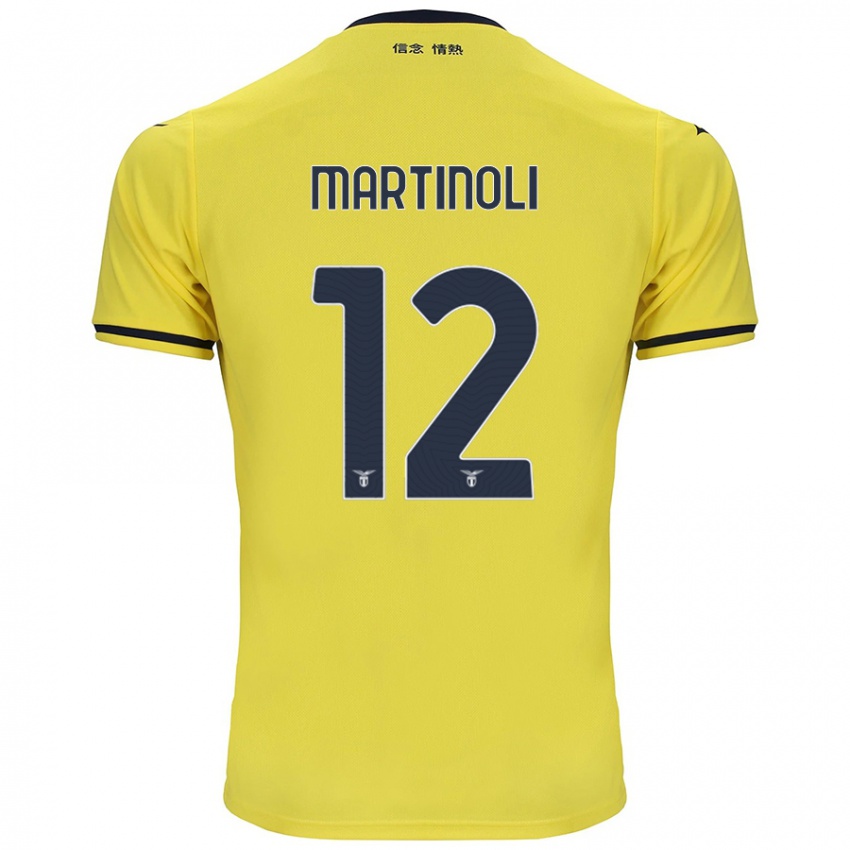 Børn Elettra Martinoli #12 Gul Udebane Spillertrøjer 2024/25 Trøje T-Shirt