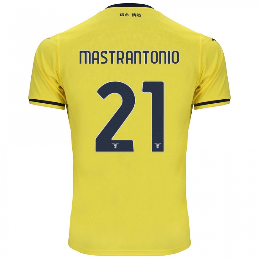 Børn Ella Mastrantonio #21 Gul Udebane Spillertrøjer 2024/25 Trøje T-Shirt