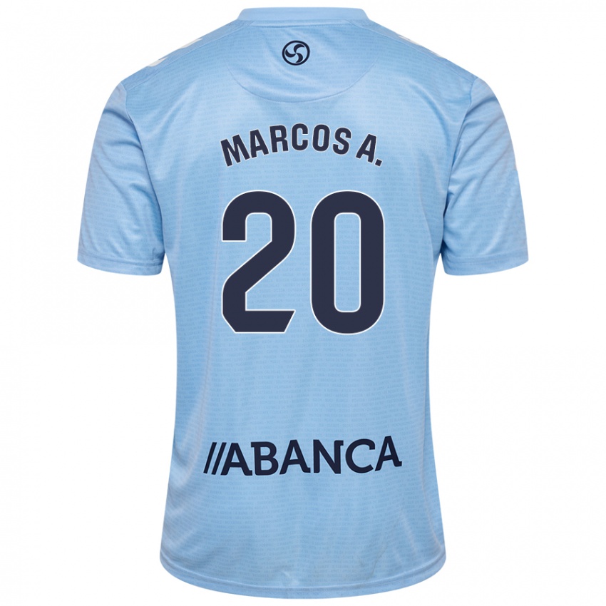 Mænd Marcos Alonso #20 Blå Rød Hjemmebane Spillertrøjer 2024/25 Trøje T-Shirt