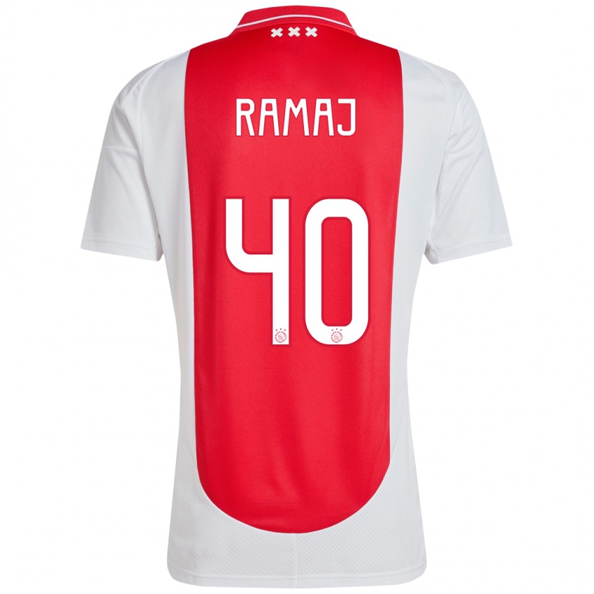 Mænd Diant Ramaj #40 Rød Hvid Hjemmebane Spillertrøjer 2024/25 Trøje T-Shirt