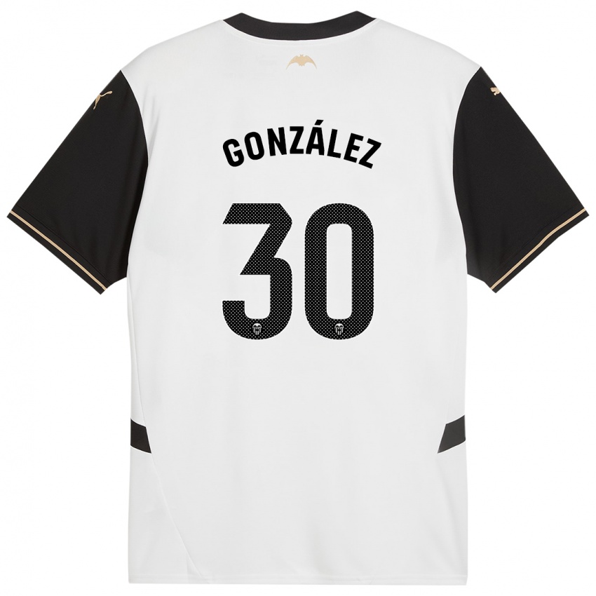 Mænd Hugo González #30 Hvid Sort Hjemmebane Spillertrøjer 2024/25 Trøje T-Shirt