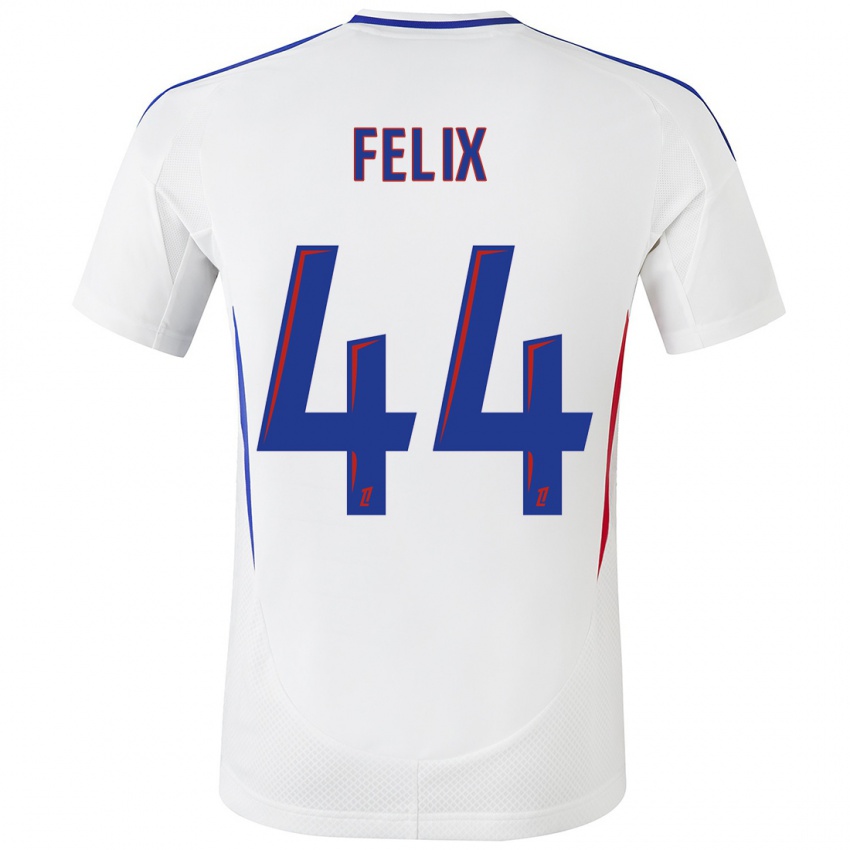 Mænd Marley Felix #44 Hvid Blå Hjemmebane Spillertrøjer 2024/25 Trøje T-Shirt