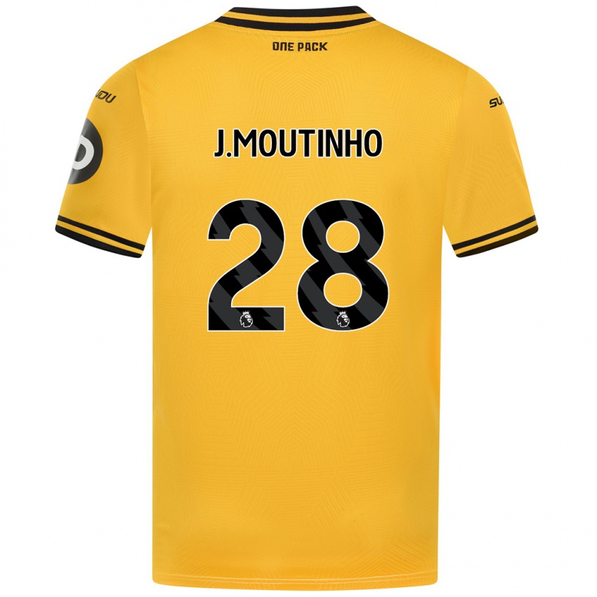 Mænd Joao Moutinho #28 Gul Hjemmebane Spillertrøjer 2024/25 Trøje T-Shirt