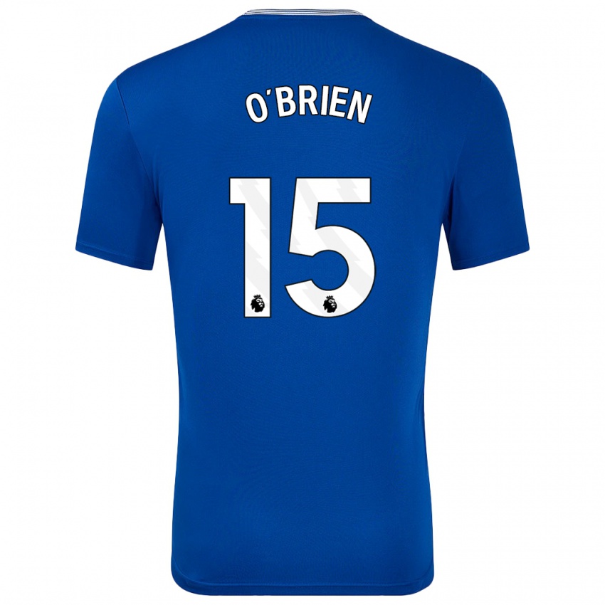 Mænd Jake O'brien #15 Blå Med Hjemmebane Spillertrøjer 2024/25 Trøje T-Shirt