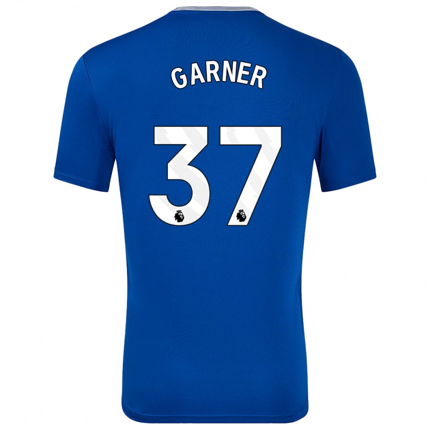 Mænd James Garner #37 Blå Med Hjemmebane Spillertrøjer 2024/25 Trøje T-Shirt