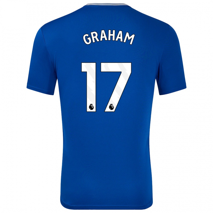 Mænd Lucy Graham #17 Blå Med Hjemmebane Spillertrøjer 2024/25 Trøje T-Shirt