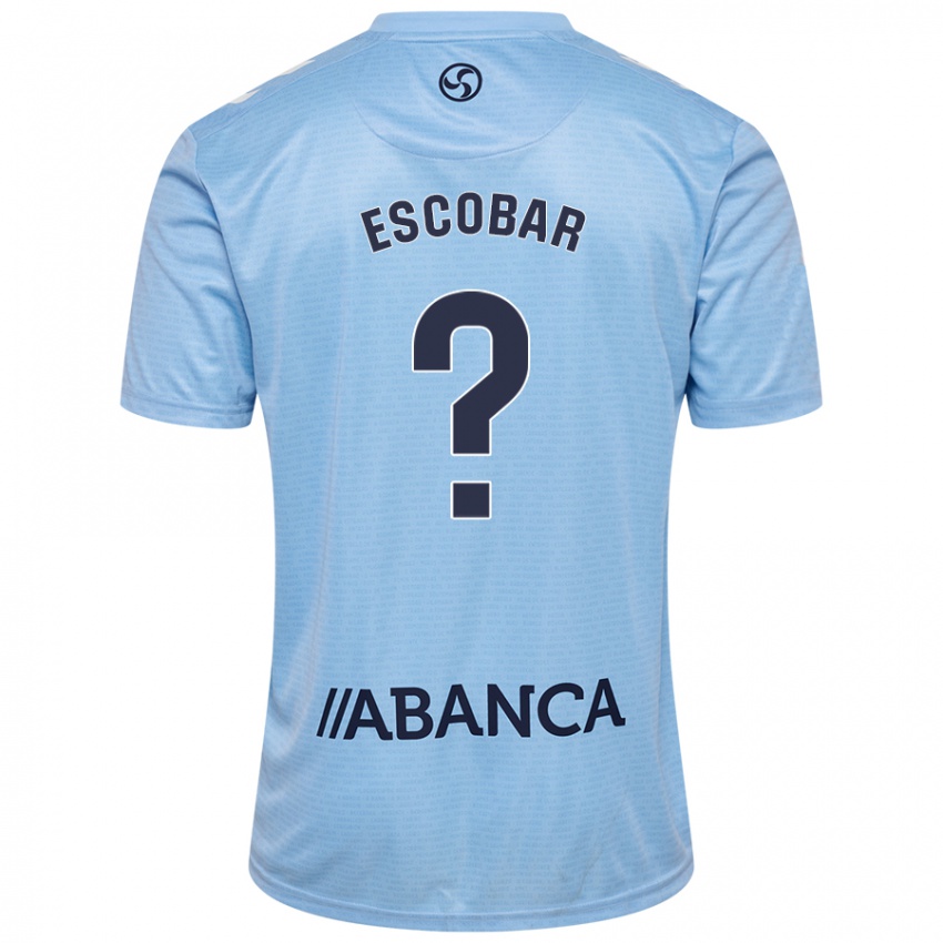 Mænd Jordi Escobar #0 Himmelblå Hjemmebane Spillertrøjer 2024/25 Trøje T-Shirt