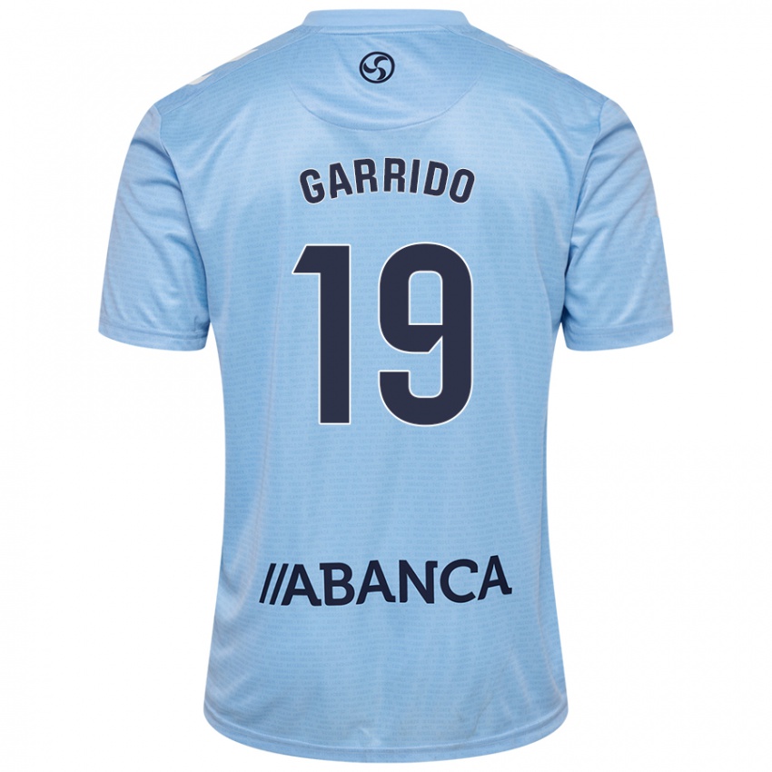 Mænd Manu Garrido #19 Himmelblå Hjemmebane Spillertrøjer 2024/25 Trøje T-Shirt