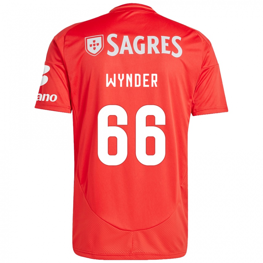 Mænd Joshua Wynder #66 Rød Hvid Hjemmebane Spillertrøjer 2024/25 Trøje T-Shirt