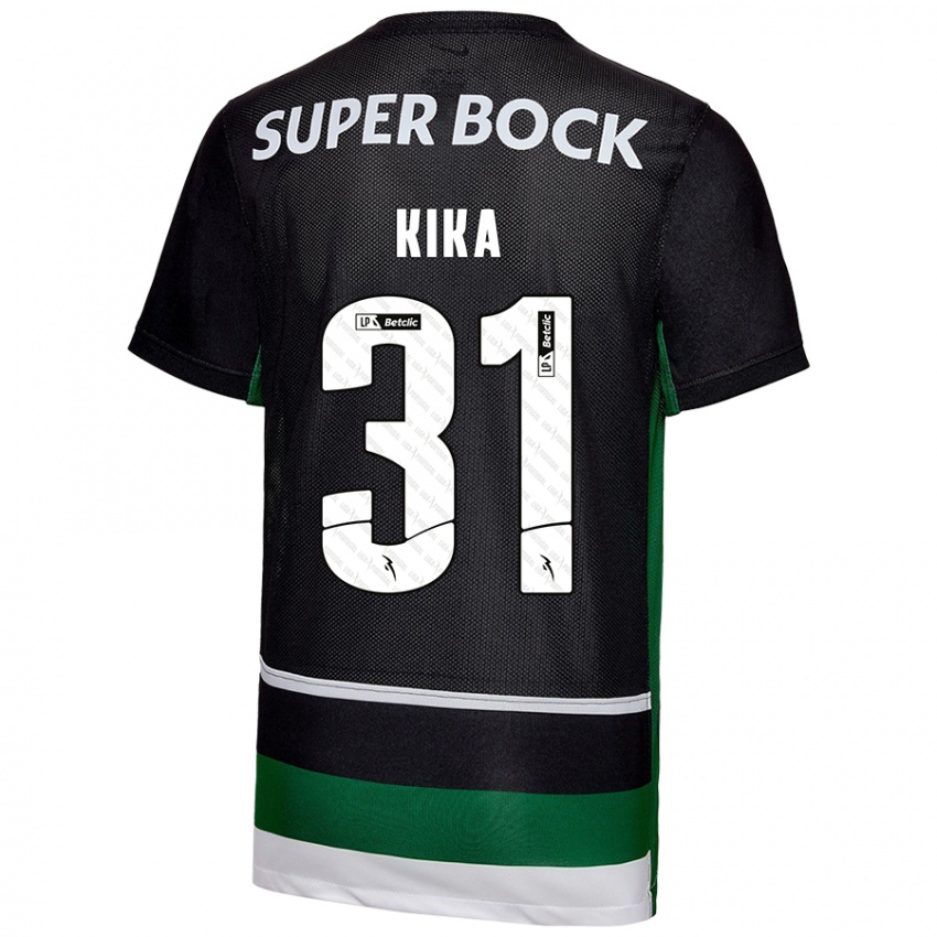 Mænd Kika #31 Sort Hvid Grøn Hjemmebane Spillertrøjer 2024/25 Trøje T-Shirt