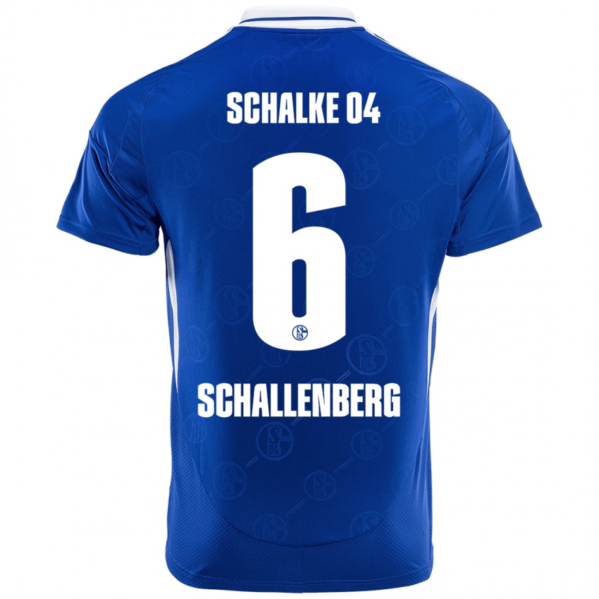 Mænd Ron Schallenberg #6 Kongeblå Hjemmebane Spillertrøjer 2024/25 Trøje T-Shirt