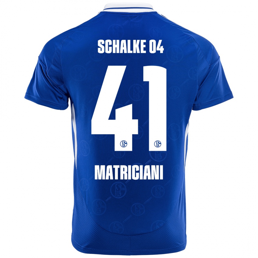 Mænd Henning Matriciani #41 Kongeblå Hjemmebane Spillertrøjer 2024/25 Trøje T-Shirt