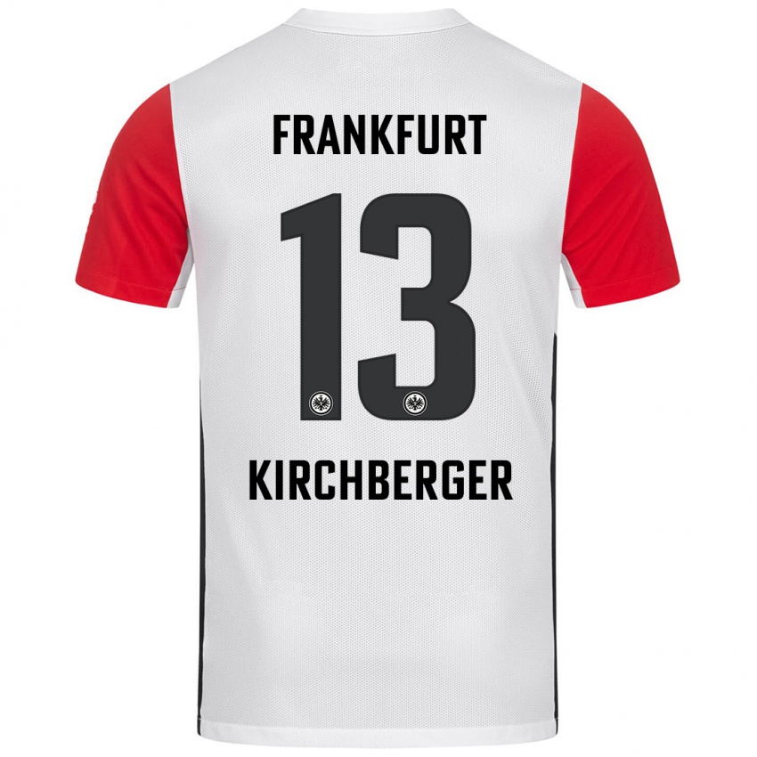 Mænd Virginia Kirchberger #13 Hvid Rød Hjemmebane Spillertrøjer 2024/25 Trøje T-Shirt